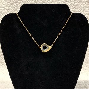 NWOT Gold Geode Necklace